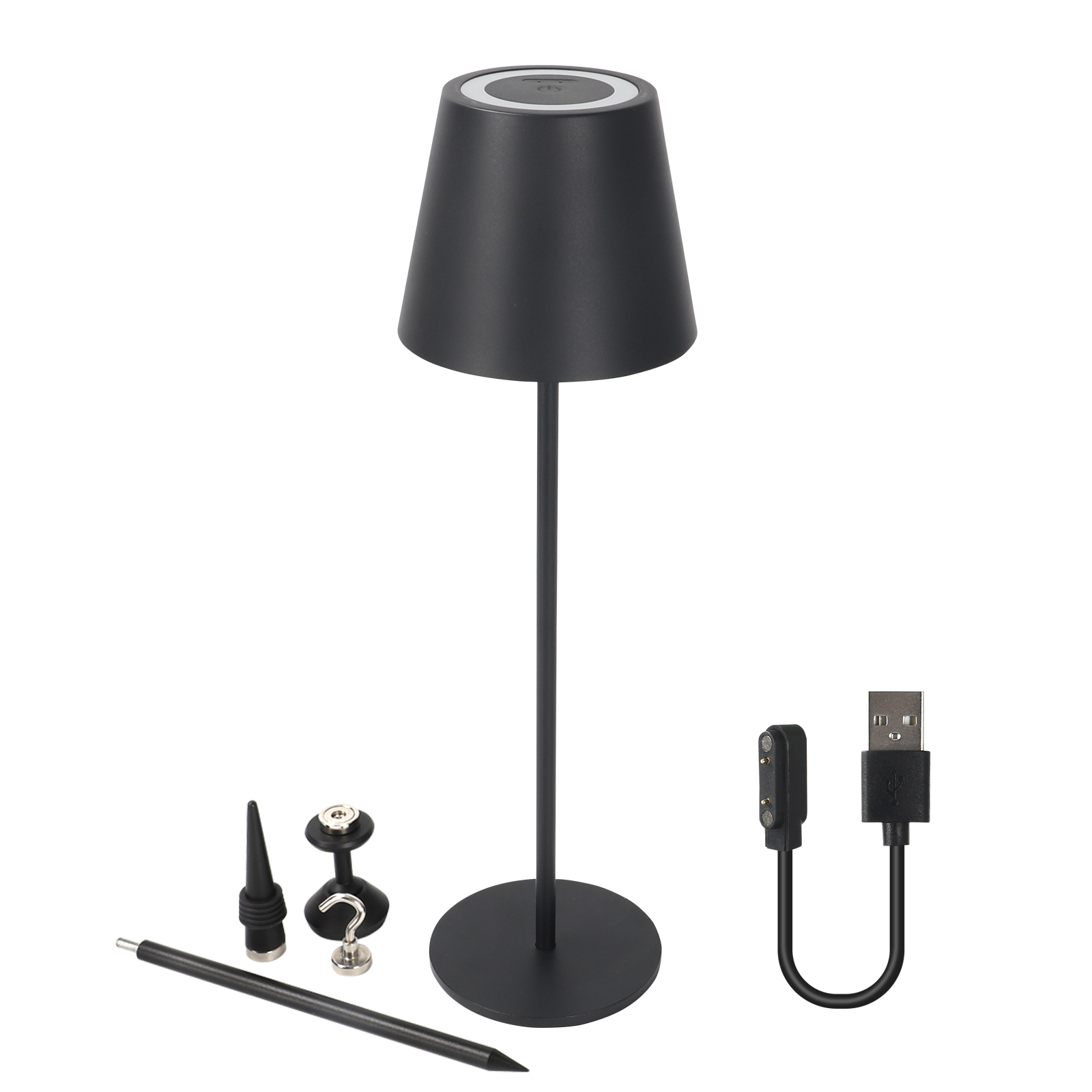 Touch On/off Magnetic Table Lamp, Wine Bottle Cone Lamp Led Table Creative Lamp Restaurant bar Atmosphere Night Light